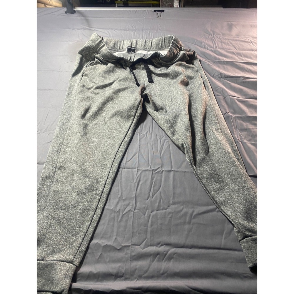 BCBGMAXAZRIA Women's Gray Fleece Jogger Sweatpants XLβ Drawstring Athleisure